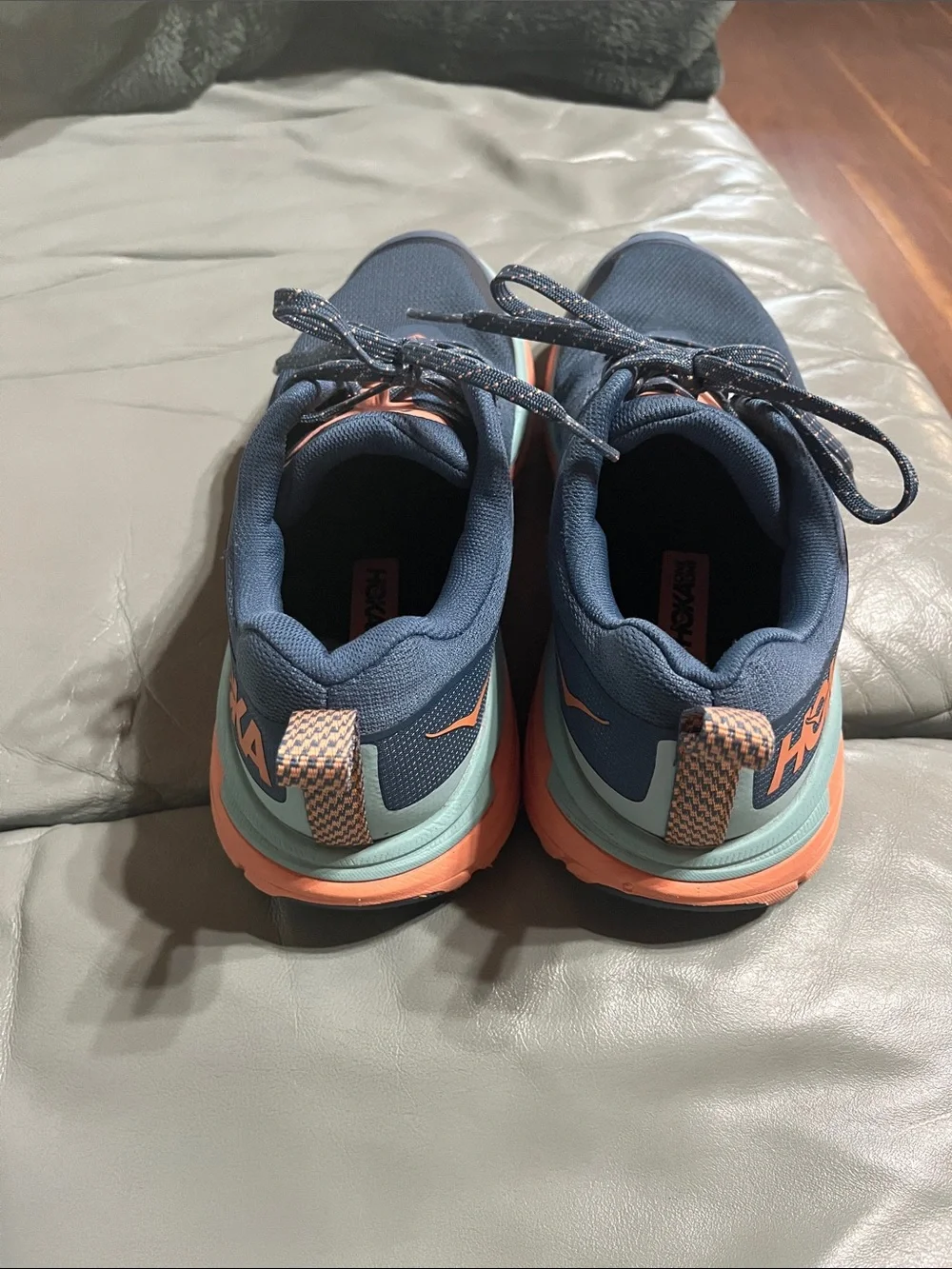 Woman’s Blue and Coral Athletic Running Shoes